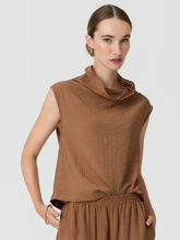 Load image into Gallery viewer, POL - Fennel Cowl Neck Top - Ginger