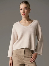 Load image into Gallery viewer, POL - Nara Fringe V Top