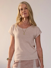 Load image into Gallery viewer, POL - Braid Knit Top - Blush