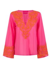 Load image into Gallery viewer, Place Du Soleil - S24 315 Blouse - Dark Pink