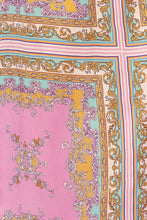 Load image into Gallery viewer, Lola - Aria Pink Blue Norman Satin Dress