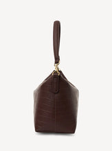 Load image into Gallery viewer, Saben - Claudia Crossbody - Espresso Croc