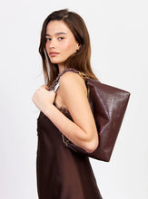 Load image into Gallery viewer, Saben - Claudia Crossbody - Espresso Croc
