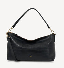 Load image into Gallery viewer, Saben - Claudia Shoulder Bag - Black Croc