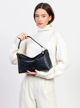Load image into Gallery viewer, Saben - Claudia Shoulder Bag - Black Croc