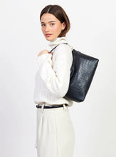 Load image into Gallery viewer, Saben - Claudia Shoulder Bag - Black Croc