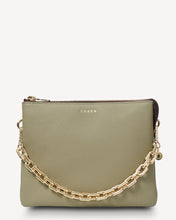 Load image into Gallery viewer, Saben - Matilda Crossbody Bag - Eucalyptus & Chunky Chain