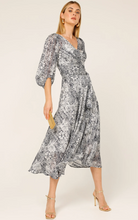 Load image into Gallery viewer, Sacha Drake - Florentine Wrap Dress - Navy/White Floral