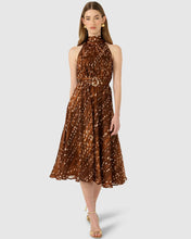 Load image into Gallery viewer, Sacha Drake - Maple Midi Dress - Mocha Cream Spot