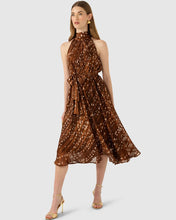 Load image into Gallery viewer, Sacha Drake - Maple Midi Dress - Mocha Cream Spot