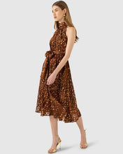 Load image into Gallery viewer, Sacha Drake - Maple Midi Dress - Mocha Cream Spot