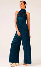 Load image into Gallery viewer, Sacha Drake - Marble Sky Jumpsuit - Turquoise Lurex