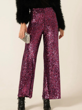 Load image into Gallery viewer, Sacha Drake - Sequin Palazzo Pant - Pink Multi