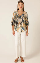 Load image into Gallery viewer, Sacha Drake - Zoey Blouse - Navy Sand Gold