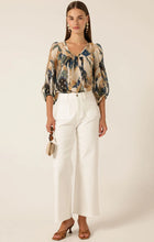 Load image into Gallery viewer, Sacha Drake - Zoey Blouse - Navy Sand Gold