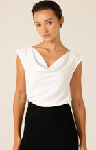 Load image into Gallery viewer, Sacha Drake - Cowl Bias Top - White