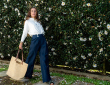 Load image into Gallery viewer, Ladli | Linen Palazzo Pant | Navy