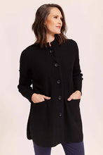 Load image into Gallery viewer, See Saw - Boiled Wool Coat - Black