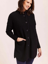 Load image into Gallery viewer, See Saw - Boiled Wool Coat - Black