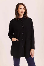Load image into Gallery viewer, See Saw - Boiled Wool Coat - Black