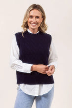 Load image into Gallery viewer, See Saw - Cashfeel Knit Vest - Navy
