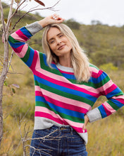 Load image into Gallery viewer, See Saw - Multi Stripe Sweater - Brights Combo