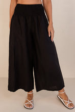 Load image into Gallery viewer, See Saw - Linen Shirred Pant - Black