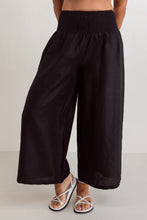 Load image into Gallery viewer, See Saw - Linen Shirred Pant - Black