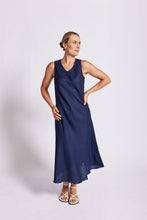 Load image into Gallery viewer, See Saw - Bias Cut Dress - Navy