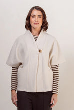 Load image into Gallery viewer, See Saw - Cream Boiled Wool Cape