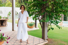 Load image into Gallery viewer, See Saw - Linen Rope Trim Top - White/Natural