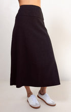 Load image into Gallery viewer, See Saw - Ponte Elastic Skirt - Charcoal