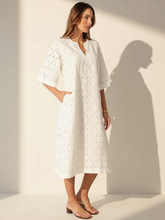Load image into Gallery viewer, State Of Embrace - Lace Kaftan - Ecru