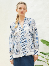 Load image into Gallery viewer, The Dreamer Label- Chloe Bird Blouse - White
