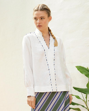 Load image into Gallery viewer, The Dreamer Label - Skye Linen Blouse - White