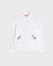 Load image into Gallery viewer, Vilagallo - Ruffle White Embroidered Jacket
