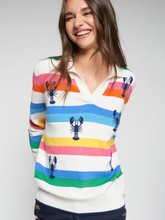 Load image into Gallery viewer, Vilagallo - Isota Multicolour Lobster Intarsia Sweater