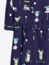 Load image into Gallery viewer, Vilagallo - Isota Navy Golf Shirt Dress