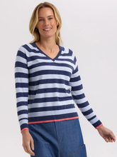 Load image into Gallery viewer, Zaket & Plover - Spring Essential Stripe V Knit