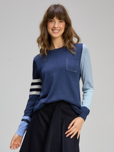 Load image into Gallery viewer, Zaket & Plover - Pocket Detail Jumper - Denim