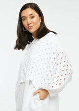 Load image into Gallery viewer, Zaket & Plover - Holey Shrug - White
