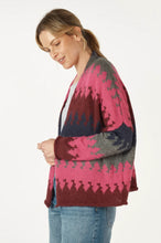 Load image into Gallery viewer, Zaket & Plover - Mountain Peaks Cardi - Wine