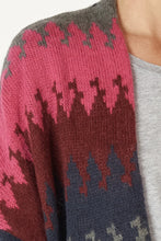 Load image into Gallery viewer, Zaket & Plover - Mountain Peaks Cardi - Wine