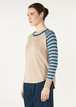 Load image into Gallery viewer, Zaket & Plover - Spot + Stripe Crew - Oat