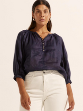 Load image into Gallery viewer, Zoe Kratzmann - Ramie Imbue Top - Indigo