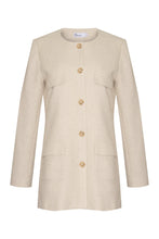 Load image into Gallery viewer, Zoe Kratzmann - Portal Coat - Ecru Boucle