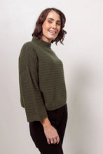Load image into Gallery viewer, See Saw - Pointelle Knit Top - Khaki