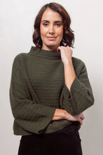 Load image into Gallery viewer, See Saw - Pointelle Knit Top - Khaki