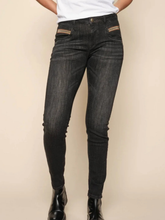 Load image into Gallery viewer, Mos Mosh - Naomi Chain Jeans - Black