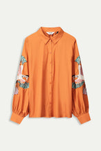 Load image into Gallery viewer, POM - Lexi Bird Blouse - Brown Sienna
